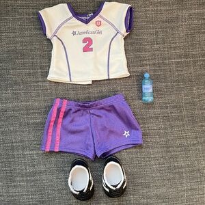 American Girl 2011 #2 Purple Soccer Outfit - Fits 18" Doll